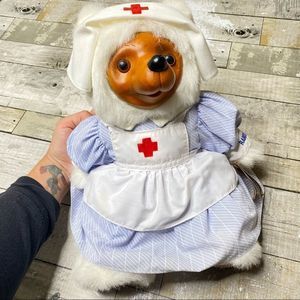 Vintage 1987 raikes bears wooden signed nurse bear